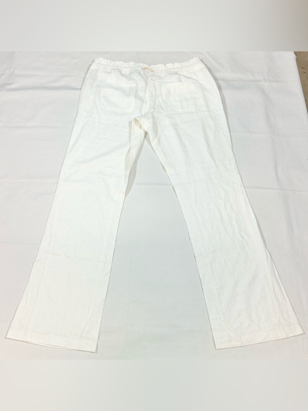 NWT Roxy Women's XL Oceanside Pants Linen Viscose Comfort Summer Beach White - Picture 6 of 7
